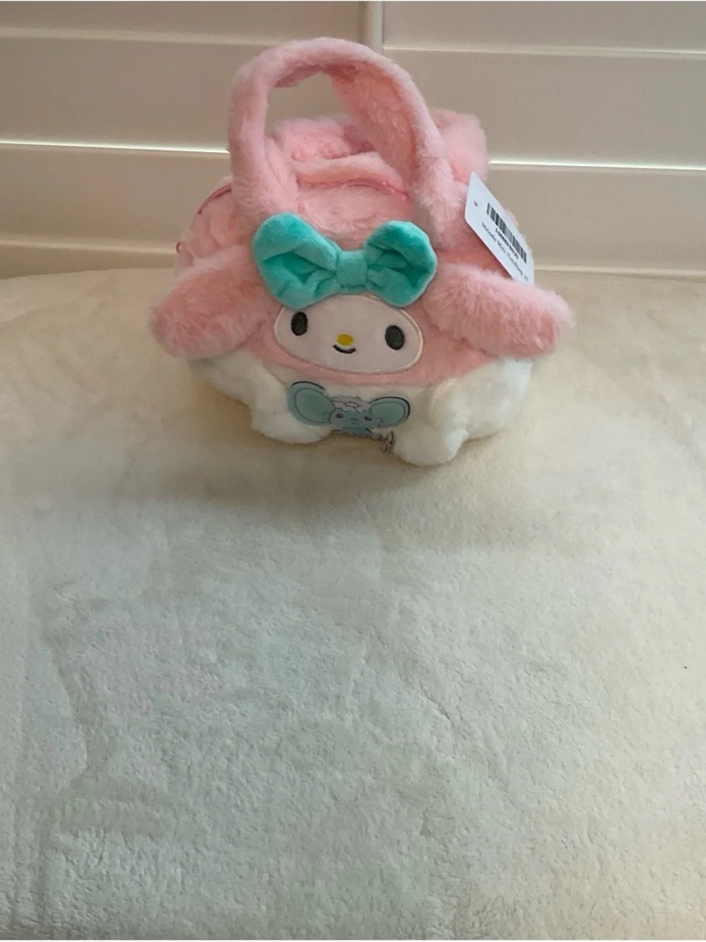 Hello Kitty Pink Plush Kids Bag with Bow